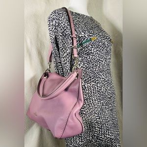 COACH purse with removable shoulder strap- gorgeous light purple-violet leather